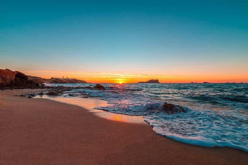 Cala Comte, playa española.