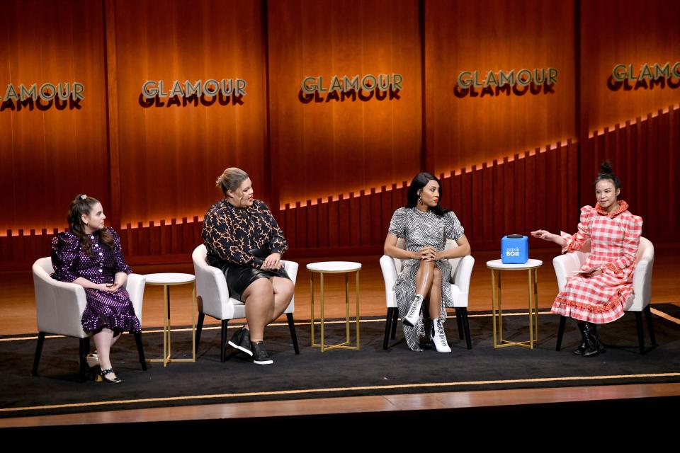 Beanie Feldstein, Britney Young, and MJ Rodriguez at the Glamour 2019 Women of the Year Summit.