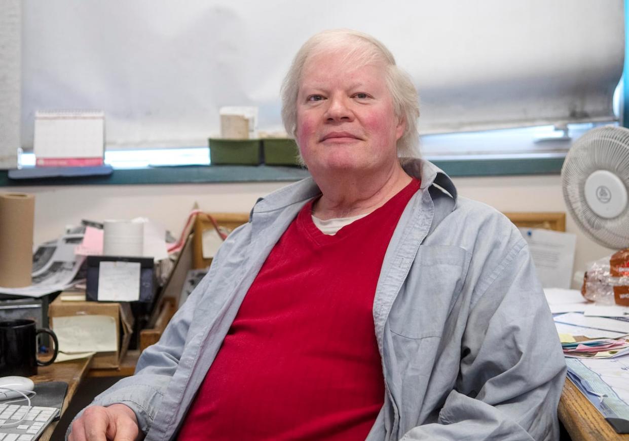 Jim Butler has been the editor of the Whitehorse Star newspaper for decades. The paper announced on Friday that its last issue will roll off the presses next month. (Vince Fedoroff/Whitehorse Daily Star - image credit)