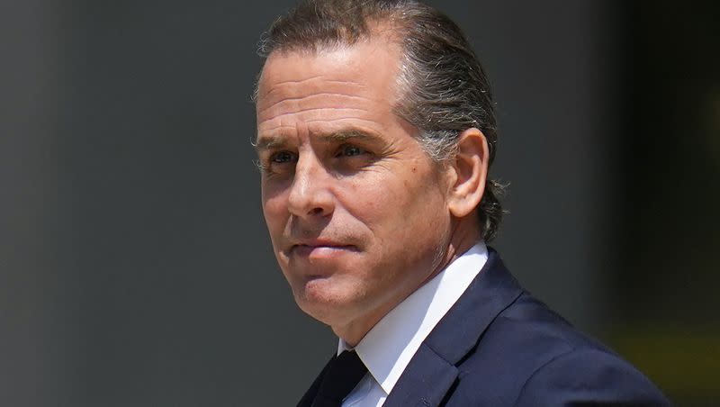 Hunter Biden leaves a courtroom following an appearance on July 26, 2023, in Wilmington, Del.