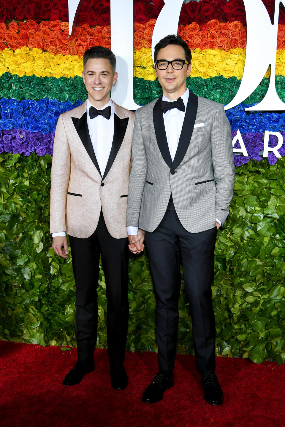 NEW YORK, NEW YORK - JUNE 09: Todd Spiewak and Jim Parsons attend the 73rd Annual Tony Awards at Radio City Music Hall on June 09, 2019 in New York City. (Photo by Dimitrios Kambouris/Getty Images for Tony Awards Productions)