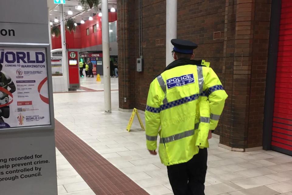 Cheshire Police on patrol in Warrington Bus Station <i>(Image: Warrington Police)</i>