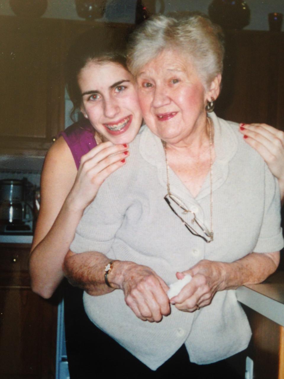 Jessica Knurick with her Grandma Anne.