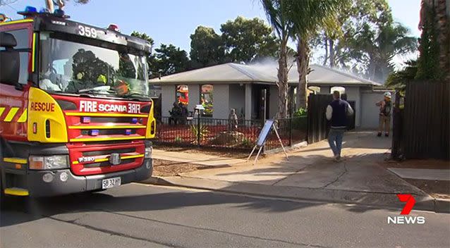 It's believed an electrical fault may have caused the fire. Source: 7 News