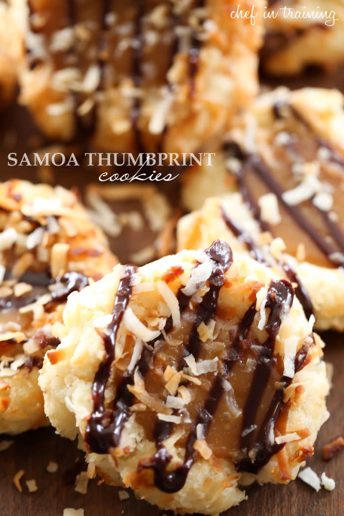 Samoa Thumbprint Cookies