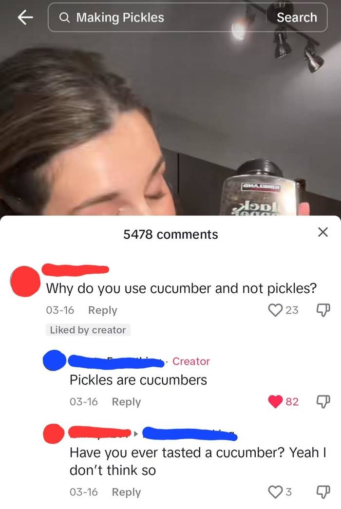 "Have you ever tasted a cucumber? Yeah, I don't think so"