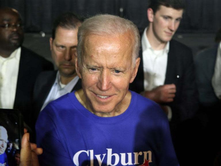 Club for Growth, a conservative political group, will launch new attack ads against Democratic presidential frontrunner Joe Biden targeting his past statements about race next week.The ads, which come amid criticism of Mr Biden’s work with segregationists in the 1970s, will run during his first Democratic debate appearance.The decision to attack Mr Biden is based on internal polling Club for Growth conducted that has been viewed by Reuters. The ads will air on MSNBC and NBC stations in Des Moines, Iowa, according to the organisation.Iowa holds the nation's first nominating contest.Club for Growth, whose stated top policy goals include reducing income tax rates, a full repeal of Obamacare and reducing the size of the federal government, will never back a Democrat for president, but it is wading into the Democratic primary likely because Mr Biden poses the greatest risk to Donald Trump's re-election bid. Early national polling and surveys in important swing states have repeatedly shown Mr Biden beating Mr Trump in a hypothetical match up.Club for Growth's poll found voters were less inclined to vote for Mr Biden if they were told he had previously taken positions that included opposing slavery reparations and busing of school children as part of desegregation systems."Joe Biden’s past statements and positions on race issues present a serious challenge to his candidacy for the Democratic presidential nomination according to our polling," Club for Growth president David McIntosh said in a statement to Reuters."This poll and the coming ad are designed to help voters and observers of the 2020 Democratic presidential primary understand the field as well as the strengths and weaknesses of the frontrunner, former vice president Joe Biden."Mr Biden, who has consistently been the frontrunner in the Democratic presidential primary, drew sharp criticism from his Democratic rivals this week when he pointed to the "civility" during his early time in the US Senate in the 1970s when he worked with segregationists. He has refused to apologise, pointing out that he opposed segregationists.Mr Biden is one of two dozen Democrats vying to challenge Mr Trump in the November 2020 election. The Democrats will go head-to-head in Miami next week in their first debate.The Club for Growth poll - which included 1,000 voters in the 18 states that are the first to hold primary contests - reaffirmed Mr Biden's position as a frontrunner. It found, like other polls, that Mr Biden's lead is being fuelled largely by black voters. The poll found 46 per cent of black voters, 29 per cent of Hispanic voters and 33 per cent white voters are backing Mr Biden.The poll found Mr Biden followed by US senator Bernie Sanders and then senator Elizabeth Warren.The research also looked more closely at the four states that conduct the first nominating contests: Iowa, New Hampshire, South Carolina and Nevada. In those states Mr Biden leads, but Ms Warren edges out Mr Sanders - a possible sign of her growing support in states that are pivotal for the primary contest.The poll was conducted 10-13 June by Republican polling firm WPAi Intelligence.Reuters