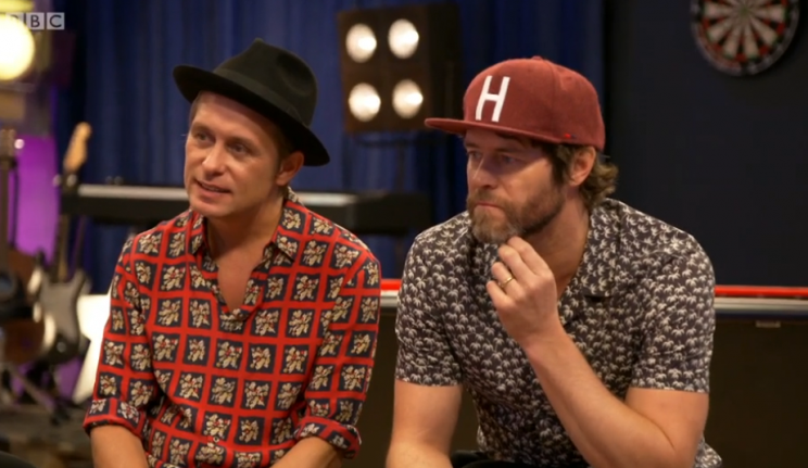 Take That's Mark and Howard have words of encouragement for the contestants on Let it Shine