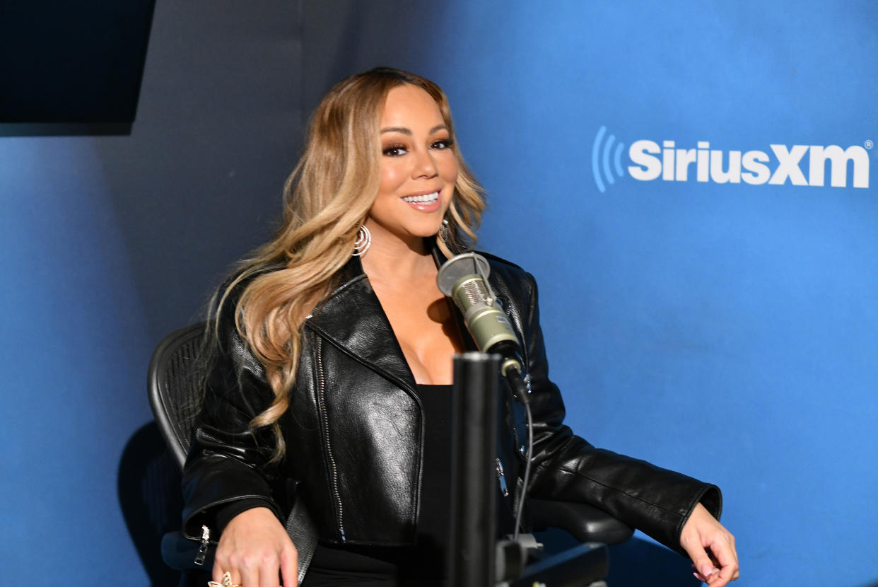 NEW YORK, NY – NOVEMBER 14: (EXCLUSIVE COVERAGE) Singer Mariah Carey poses for photo at Heart & Soul at SiriusXM Studios on November 14, 2018 in New York City. (Photo by Slaven Vlasic/Getty Images for Sirius XM)