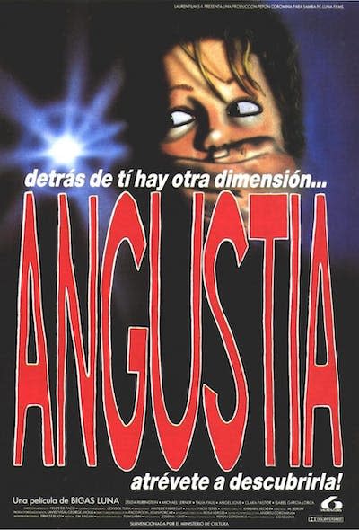 Cartel de _Angustia _, de Bigas Luna.