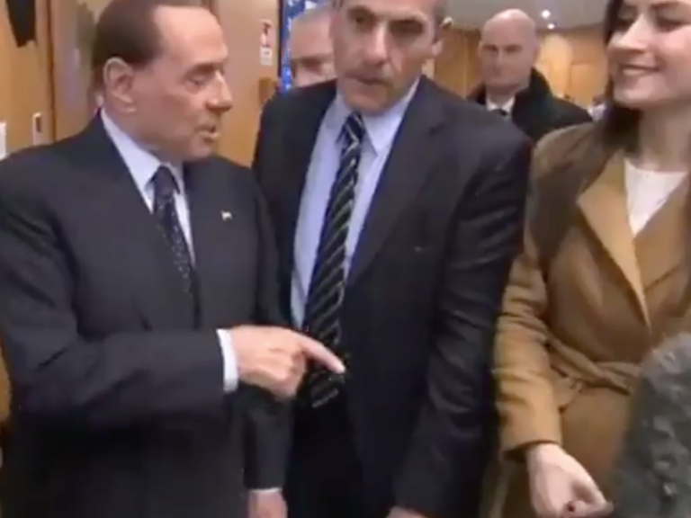 Silvio Berlusconi tells female reporter her handshake is so strong 'no one will want to marry her'