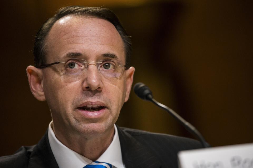 The president accused Rosenstein of having conflicts of interest and said he was disappointed to learn&nbsp;that Rosenstein had worked as a federal prosecutor in&nbsp;Baltimore. "There are very few Republicans in Baltimore, if any," Trump said.