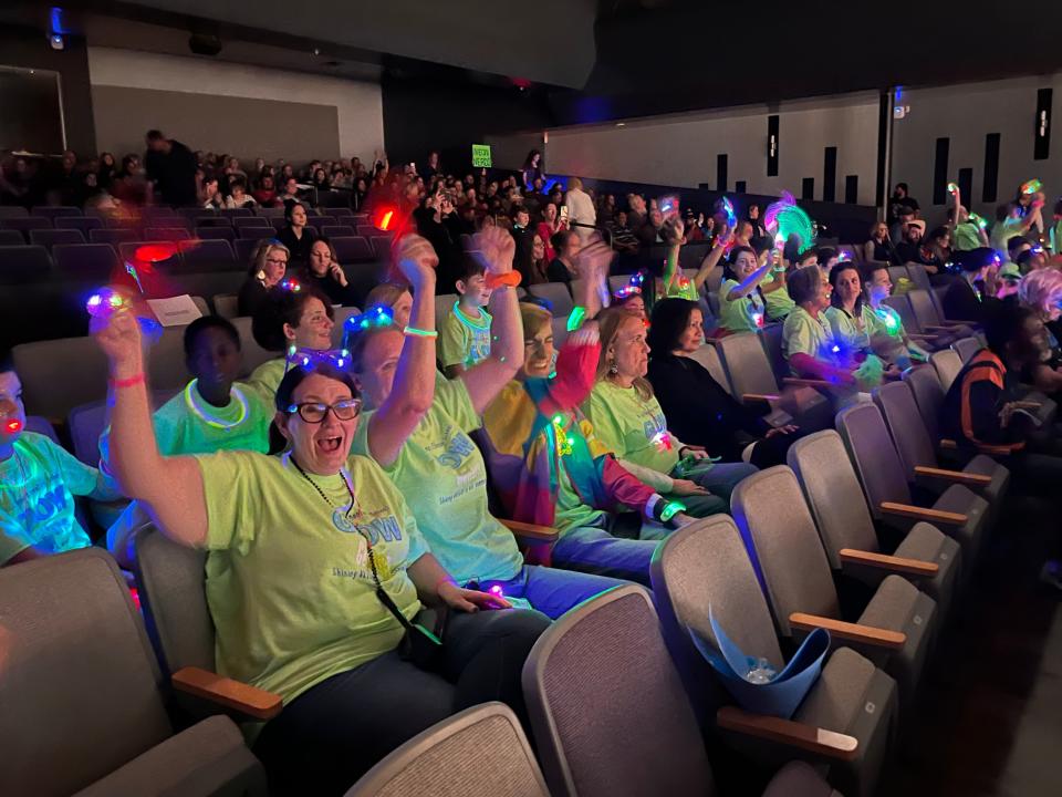 The audience at Gaston County's 2023, "Are You Smarter Than a Gaston County Fifth Grader?"