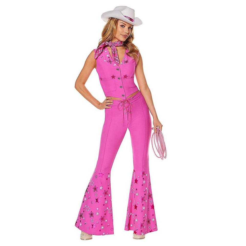 <p><a href="https://go.redirectingat.com?id=74968X1596630&url=https%3A%2F%2Fwww.spirithalloween.com%2Fproduct%2Fadult-western-barbie-costume-barbie-the-movie%2F247721.uts&sref=https%3A%2F%2Fwww.biography.com%2Fcelebrities%2Fg45656421%2Flast-minute-celebrity-costumes%2F" rel="nofollow noopener" target="_blank" data-ylk="slk:Shop Now;elm:context_link;itc:0;sec:content-canvas" class="link ">Shop Now</a></p><p>Western Barbie Costume</p><p>spirithalloween.com</p><p>$59.99</p>