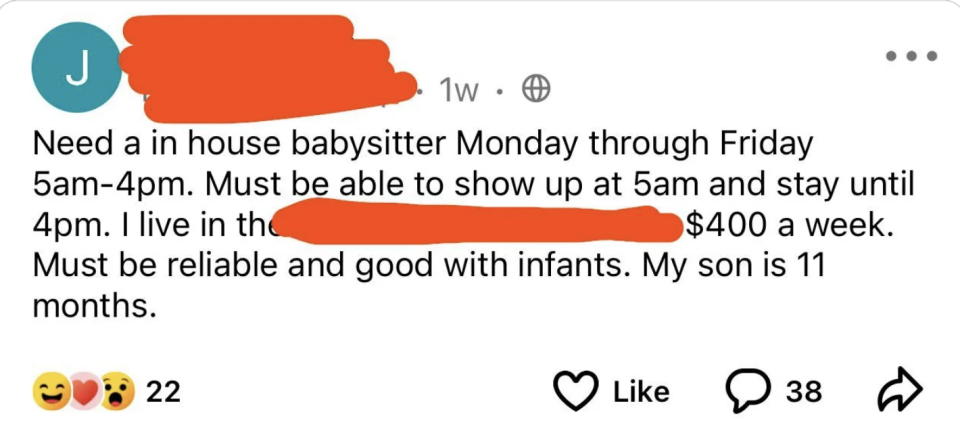 "My son is 11 months."