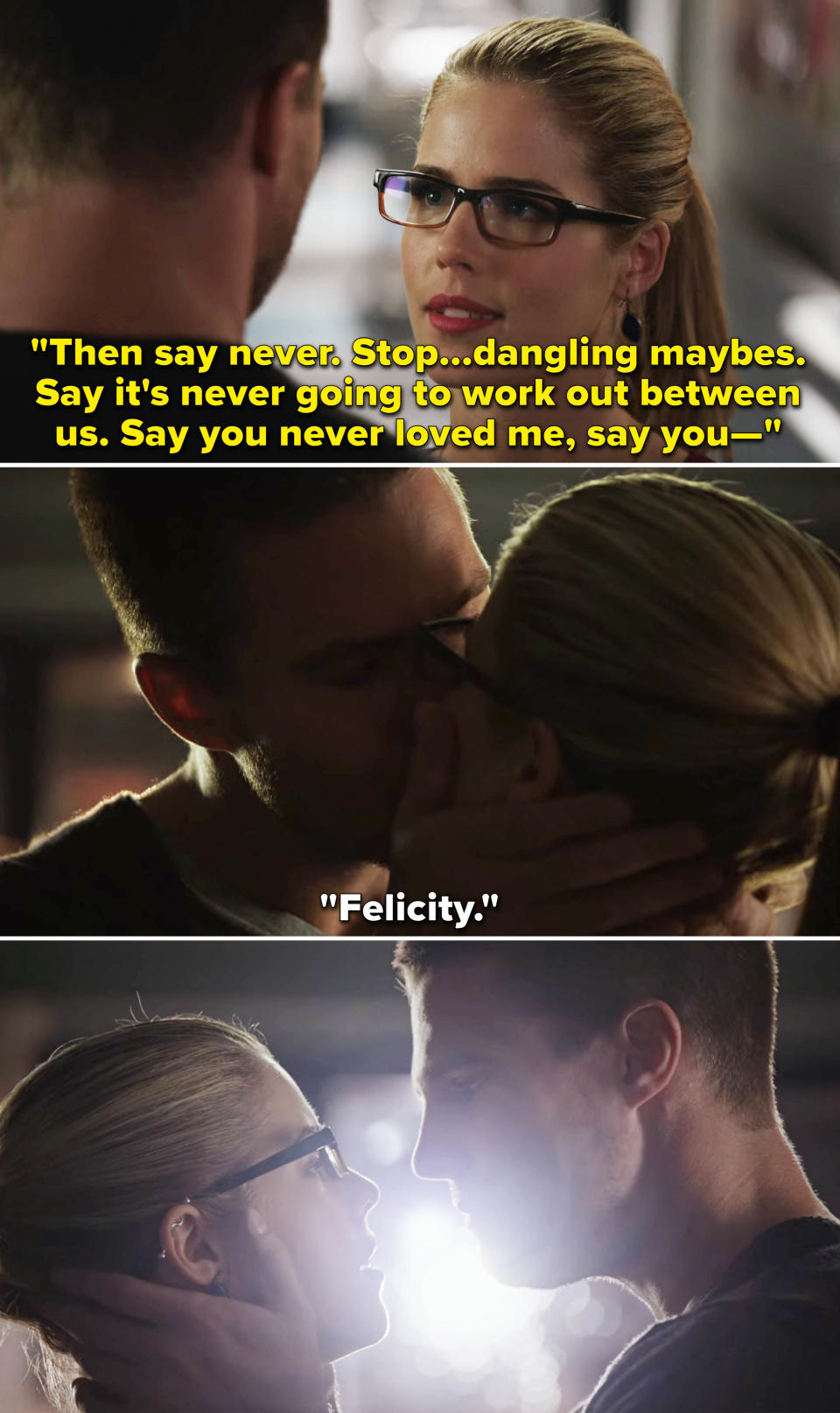 Screenshots from "Arrow"