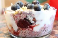 <p>If it’s a hot day from the second you wake up, start the morning with this cold coconut chia seed pudding. This mixture of coconut creamer, milk, chia seeds and fruit can be stored in the fridge for an entire week. It’s the perfect dish if you’re looking for a <a href="https://www.thedailymeal.com/meal-prep-hacks-to-save-you-time?referrer=yahoo&category=beauty_food&include_utm=1&utm_medium=referral&utm_source=yahoo&utm_campaign=feed" rel="nofollow noopener" target="_blank" data-ylk="slk:solid meal prep plan;elm:context_link;itc:0;sec:content-canvas" class="link ">solid meal prep plan</a>.</p> <p><a href="https://www.thedailymeal.com/best-recipes/coconut-chia-seed-pudding?referrer=yahoo&category=beauty_food&include_utm=1&utm_medium=referral&utm_source=yahoo&utm_campaign=feed" rel="nofollow noopener" target="_blank" data-ylk="slk:For the Coconut Chia Seed Pudding recipe, click here.;elm:context_link;itc:0;sec:content-canvas" class="link ">For the Coconut Chia Seed Pudding recipe, click here.</a></p>