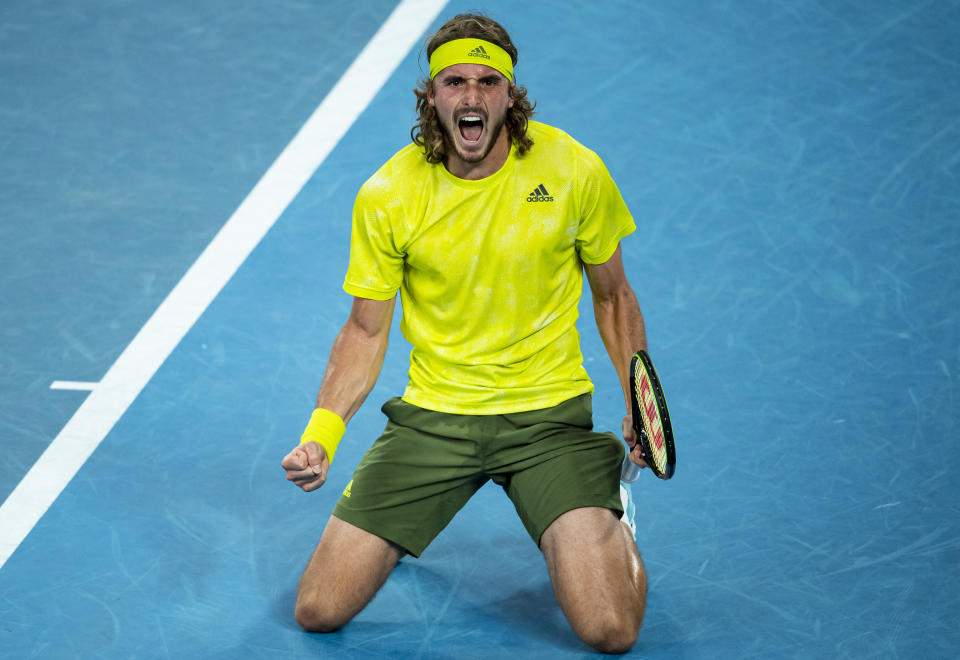 Stefanos Tsitsipas 。 (Photo by TPN/Getty Images)