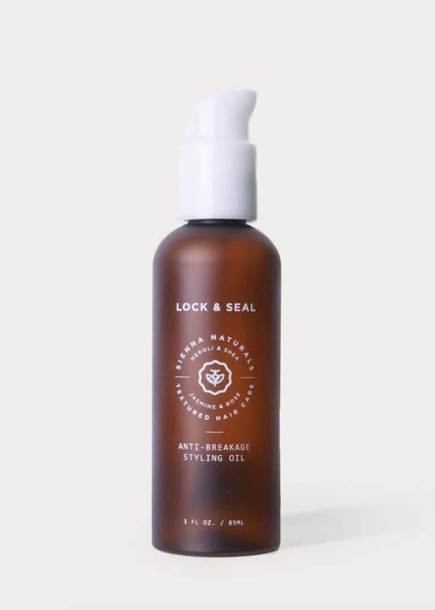 <p>Sienna Naturals Lock and Seal Anti-Breakage Styling Oil, $22, <a href="https://shop-links.co/1732127115553142924" rel="nofollow noopener" target="_blank" data-ylk="slk:available here;elm:context_link;itc:0;sec:content-canvas" class="link ">available here</a>.</p>