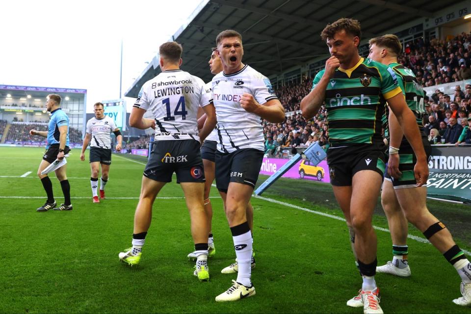 A moment of magic from Owen Farrell gave Saracens hope (Getty Images)