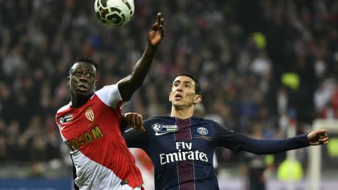 Angel Di Maria Benjamin Mendy PSG Monaco Coupe de la Ligue 01042017