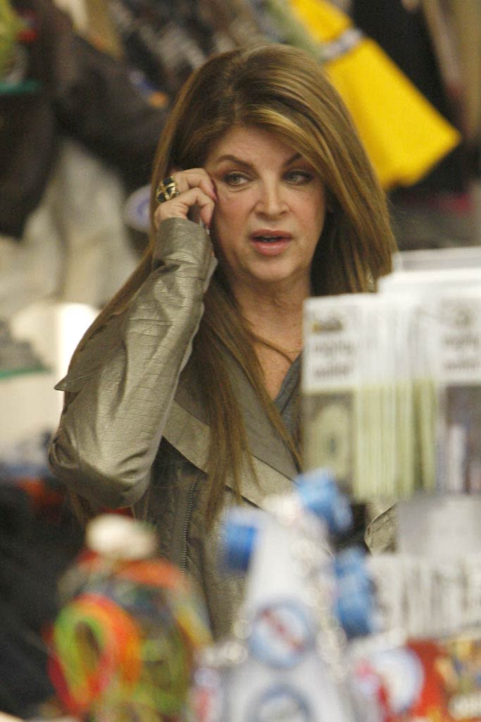 Kirstie Alley Shopping In Beverly Hills