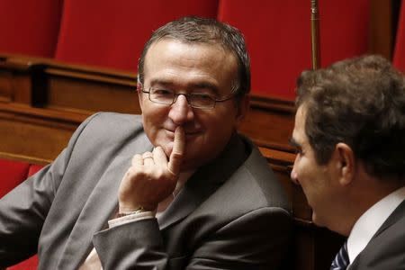 French UMP political party deputy Herve Mariton attends a debate on Palestine status at the National Assembly in Paris November 28, 2014. REUTERS/Charles Platiau