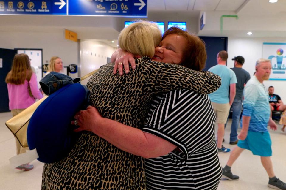 long-lost sisters Diane Ward and Mary McLaughlin who were adopted separately and then reunited 55 years later