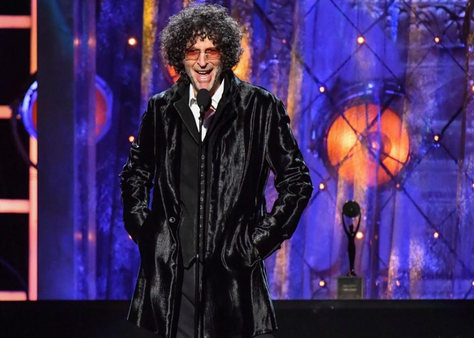 Howard Stern at the 33rd Annual Rock & Roll Hall of Fame Induction Ceremony on April 14, 2018. FilmMagic