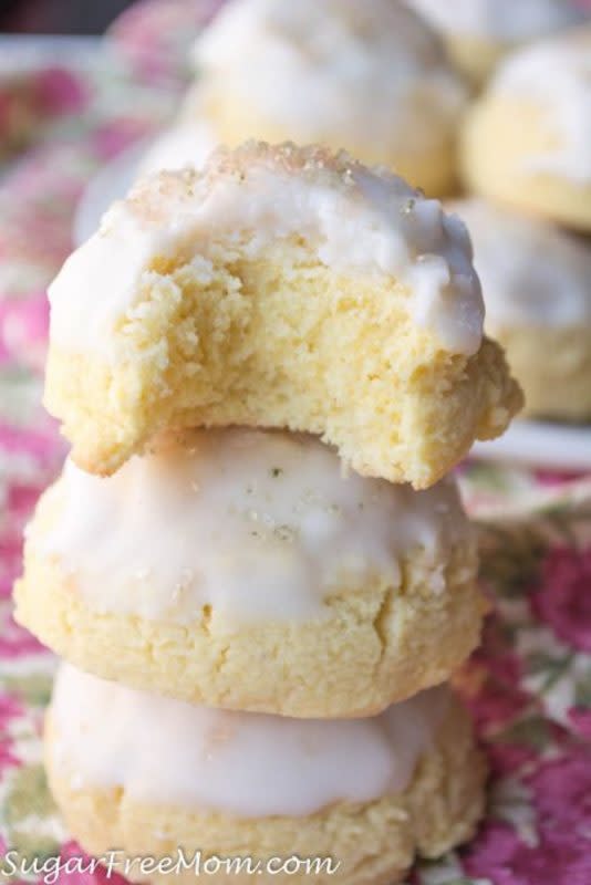 <p>Sugar Free Mom</p><p>These Italian Egg Biscuits are low carb, sugar-free, gluten-free and with an incredible texture so delicious and close to traditional Italian egg biscuit cookies you will be amazed!</p><p><a href="https://www.sugarfreemom.com/recipes/sugar-free-low-carb-italian-egg-biscuits/" rel="nofollow noopener" target="_blank" data-ylk="slk:Get the recipe!;elm:context_link;itc:0;sec:content-canvas" class="link rapid-noclick-resp">Get the recipe!</a></p>