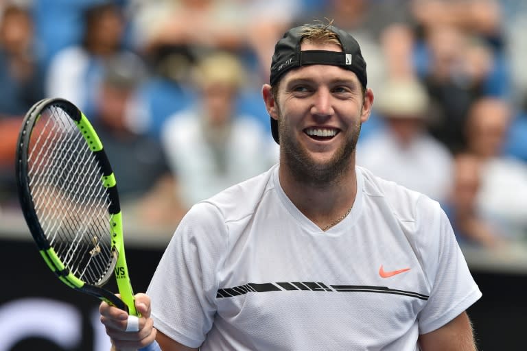 Jack Sock saved the only break point he faced against Donald Young and won the last seven tiebreaker points to seize a 6-4, 7-6 (7/2) win and reach the final of the Delray Beach Open