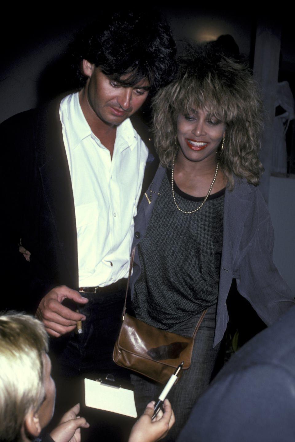 tina turner at spago's restaurant in hollywood, california august 13, 1985