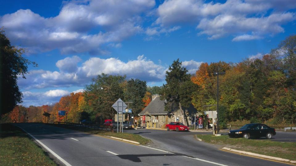 Mandatory Credit: Photo by Everett/Shutterstock (10277003a)Taconic State Parkway, Shenandoah Service Station, the highway represents an important development in the evolution of American transportation planning.