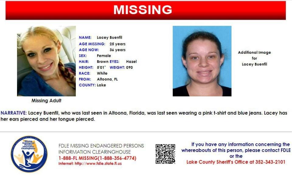 Lacey Buenfil was last seen in Altoona on Dec. 27, 2011.