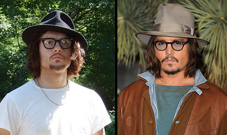<p>Despite his 10 Golden Globe nominations, the real Depp (right) has taken home only one trophy, for his 2007 performance in 'Sweeny Todd: The Demon Barber of Fleet Street'. The fake Depp (left) is Mike, a Lookalikes-USA impersonator from Rhode Island. <br><br><a rel="nofollow" href="http://au.movies.yahoo.com/feature/movie-awards-season-2014/" data-ylk="slk:CHECK IT OUT: Your guide to the 2014 Awards Season;elm:context_link;itc:0;sec:content-canvas" class="link ">CHECK IT OUT: Your guide to the 2014 Awards Season</a></p>