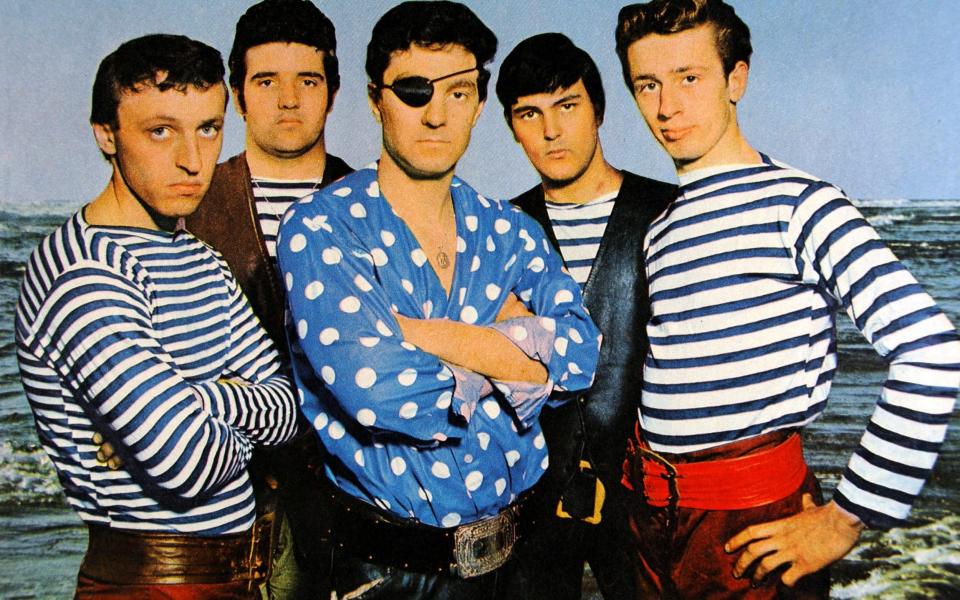 Johnny Kidd and the Pirates in 1960, the year Shakin' All Over was UK number one