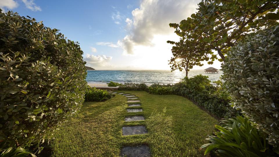 Exterior of a one-bedroom suite at the Mandarin Oriental, Canouan