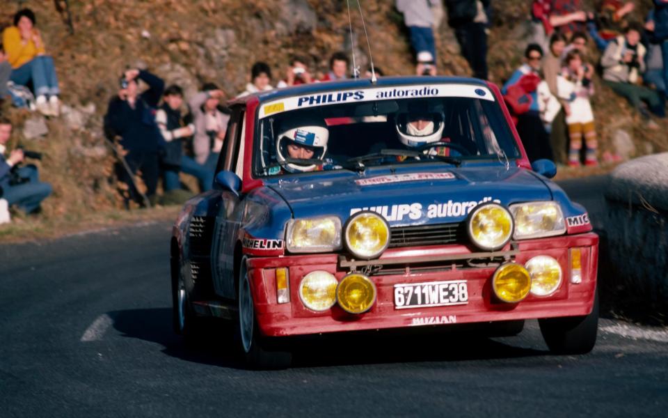 Bruno Saby and Francoise Sappey in the World Rally Championship, Monte Carlo, 1983