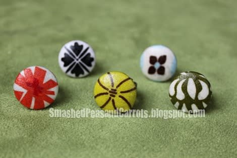 Covered Button Rings 