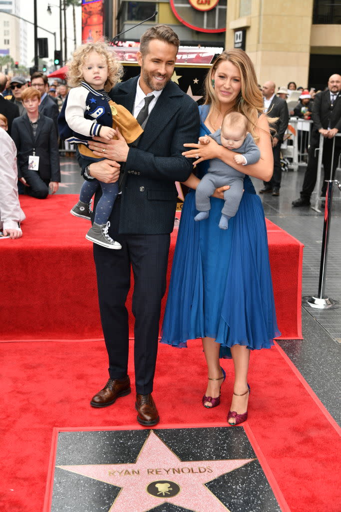 Ryan Reynolds, Blake Lively and James Reynolds (Photo by Rob Latour/Variety/Penske Media via Getty Images)