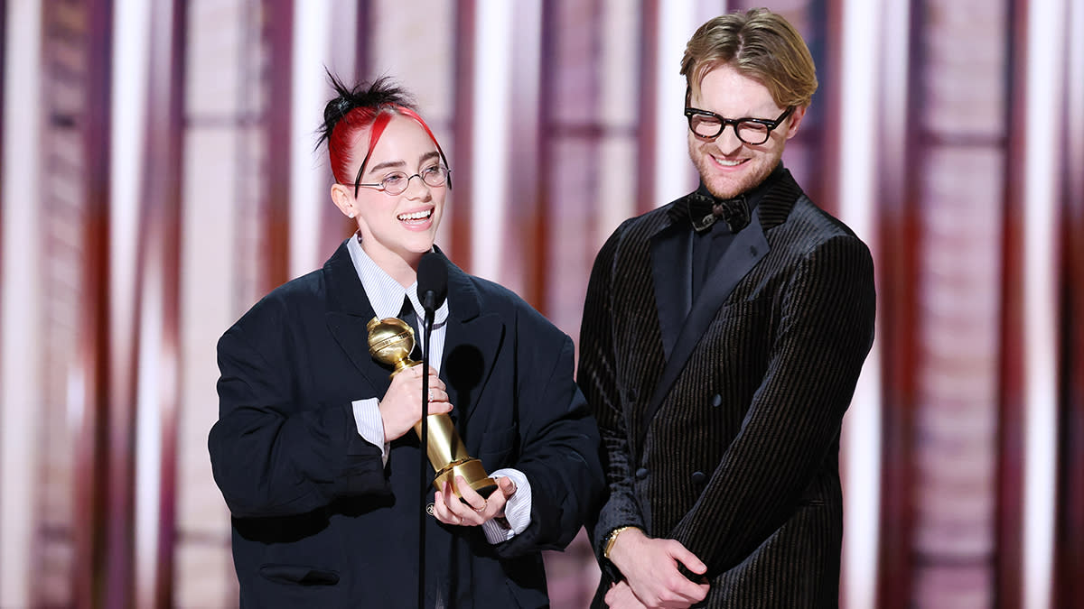  Billie Eilish Finneas Golden Globes. 