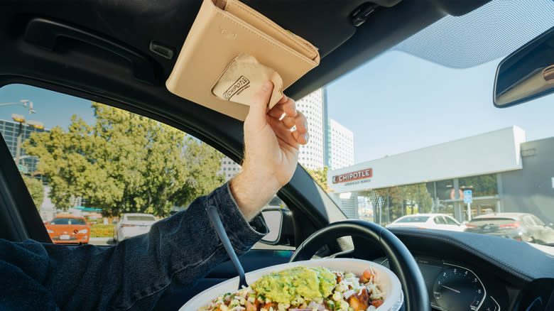 Chipotle napkin holder