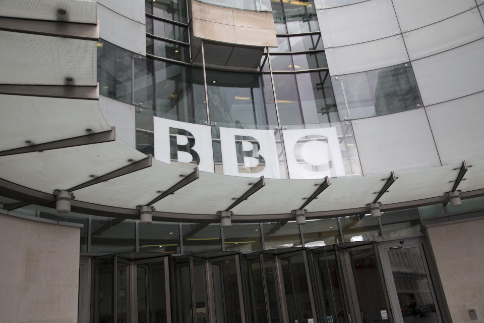 BBC headquarters, BBC Broadcasting House, Portland Place, London, England, United Kingdom. The main building was refurbished, withradio stations BBC Radio 3, BBC Radio 4, and the BBC World Service transferred to refurbished studios within the building. The extension links the old building and includes a new combined newsroom for BBC News, with studios for the BBC News channel, BBC World News and other news programming. The move of news operations from BBC Television Centre was completed in March 2013. (photo by Mike Kemp/In Pictures via Getty Images Images)