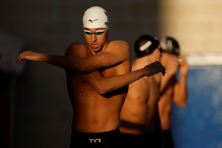 El nadador venezolano Alfonso Mestre durante una competencia de preparación de los Juegos en San Antonio (Estados Unidos). (Sarah Stier)