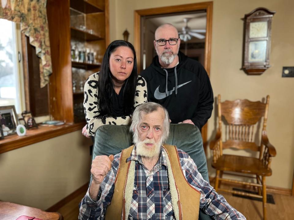 Melissa Irons (left) and her husband, Jeff Wagenaar (top right), and Wagenaar’s step-father, Karl Hoffmann.