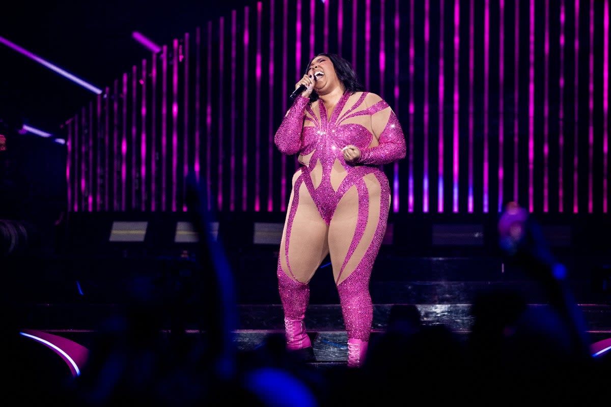 Lizzo performing in California in 2022  (Getty Images)