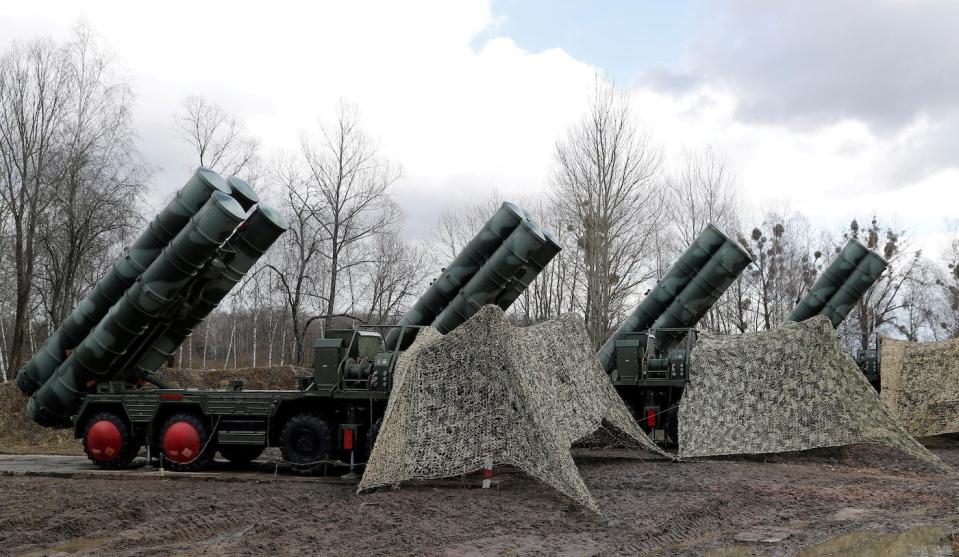 S-400-Systeme auf einer russischen Militärbasis in Kaliningrad im März 2019. - Copyright: REUTERS/Vitaly Nevar