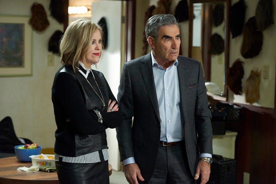 Catherine O'Hara and Eugene Levy in nine-time Emmy winning comedy "Schitt's Creek."