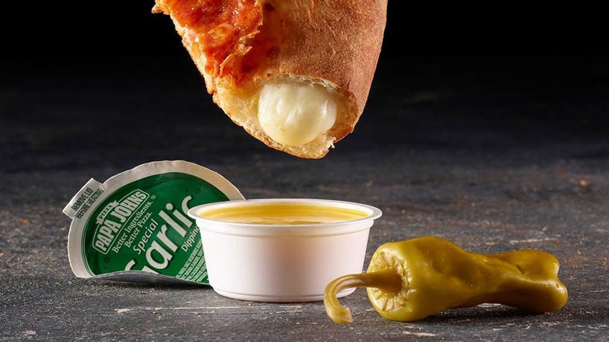 PSA for all you garlic sauce lovers #papajohns #pizza #garlicsauce, papa  johns