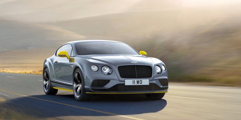 <p>With a <a rel="nofollow noopener" href="http://www.roadandtrack.com/new-cars/news/a28711/a-teeny-hp-bump-means-bentleys-fastest-car-is-now-a-tiny-bit-faster/" target="_blank" data-ylk="slk:recent boost of only seven horsepower;elm:context_link;itc:0;sec:content-canvas" class="link ">recent boost of only seven horsepower</a>, the Bentley Continental GT Speed just barely squeezed its way onto our list. The GT Speed is sort of the anti-F1 in that it's big, luxurious, and heavy, but it's still a fun car.</p>